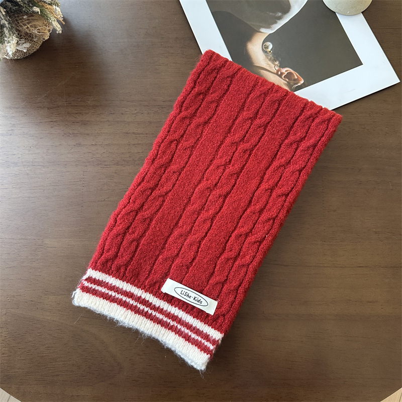 Κασκόλ unisex με ρίγες, ακρυλικό, μακρύ μήκος, μακρύ σχήμα, χειμώνας