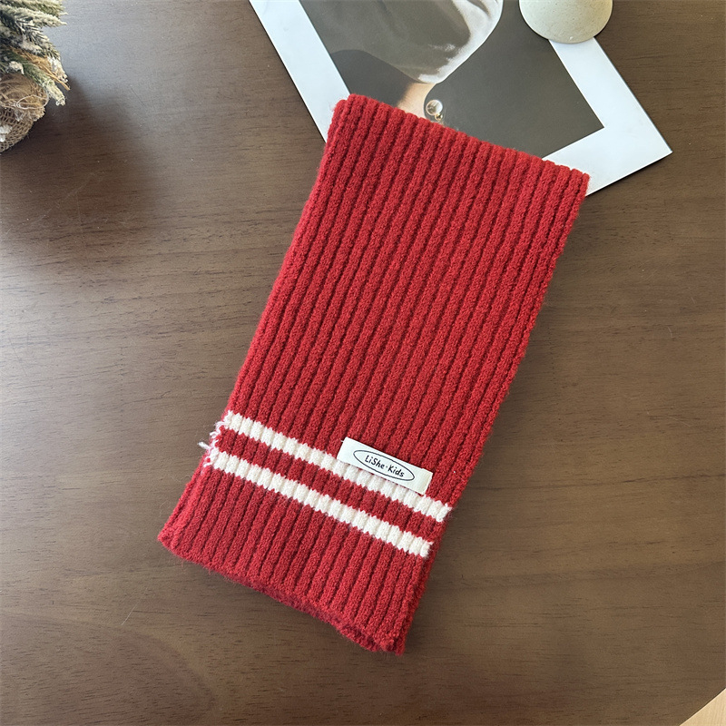 Κασκόλ unisex με ρίγες, ακρυλικό, μακρύ μήκος, μακρύ σχήμα, χειμώνας