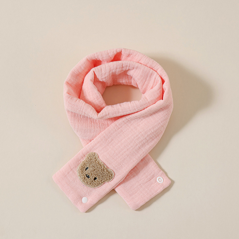 Βαμβακερός κασκόλ μωρού, ζεστός για χειμώνα και φθινόπωρο, σχέδιο καρτούν, στυλ ιαπωνο-κορεατικής γλυκύτητας, μάρκα Pineapple pudding, διαθέσιμη παραμετροποίηση