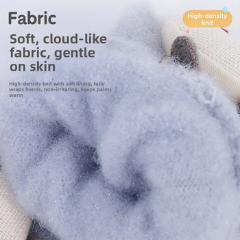 Χειμερινά παιδικά γάντια με διαιρεμένα δάχτυλα, καρτούν σχέδιο, πλεγμένα νάιλον, unisex, διατηρούν τη θερμότητα, για ηλικίες 0–3 ετών