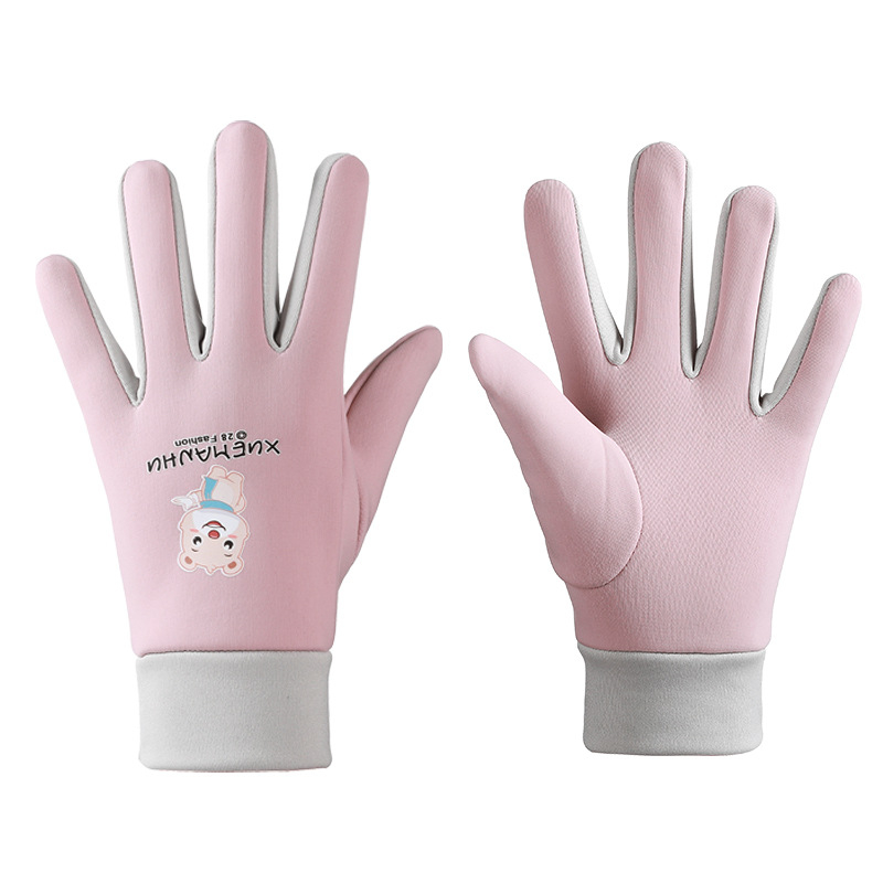 Χειμερινά γάντια από πολυεστέρα με σχέδιο καρτούν, unisex, για παιδιά 5–10 ετών