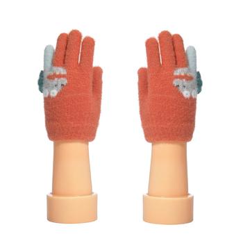 Παιδικά γάντια πλεκτά με σχέδιο δεινοσαύρου, για αγόρια και κορίτσια, με επένδυση φλίς, Jacquard πλέξη, ηλικίες 3–6 ετών