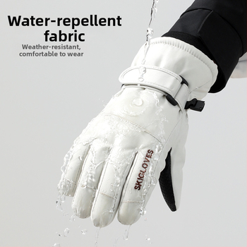 Παιδικά γάντια σκι – ζεστά, με δάχτυλα σε κορεατικό στυλ, από πολυεστέρα, για ηλικίες 8–12, χειμώνας