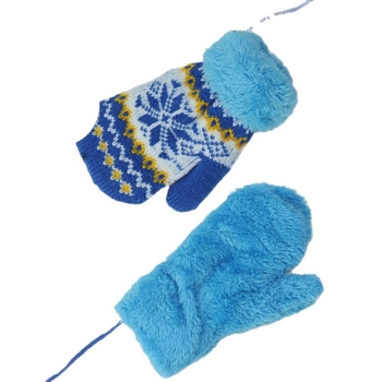 Dječje zimske palčanke, unisex, akrilno pletene, Jacquard uzorak, crtani motiv, zadržavaju toplinu, za uzrast 2–6 godina
