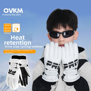 Παιδικά γάντια σκι - πολυεστερική ίνα, για χειμώνα, ηλικίες 6–12 ετών, ζεστά.
