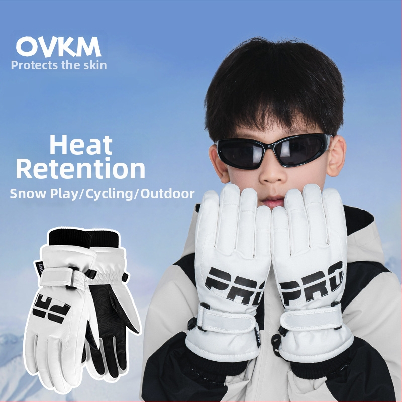 Παιδικά γάντια σκι - πολυεστερική ίνα, για χειμώνα, ηλικίες 6–12 ετών, ζεστά.