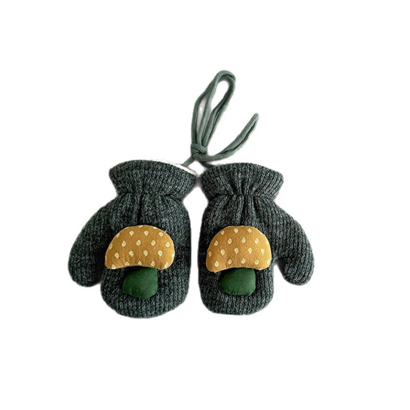 Παιδικά βαμβακερά γάντια για τον χειμώνα, κορεάτικου στυλ, διατηρούν τη ζέστη, ηλικίες 2–6 ετών.