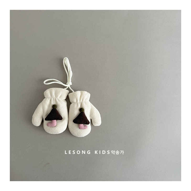 Παιδικά βαμβακερά γάντια για τον χειμώνα, κορεάτικου στυλ, διατηρούν τη ζέστη, ηλικίες 2–6 ετών.