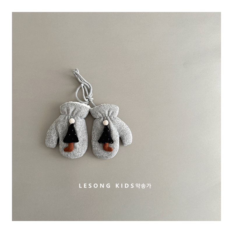 Παιδικά βαμβακερά γάντια για τον χειμώνα, κορεάτικου στυλ, διατηρούν τη ζέστη, ηλικίες 2–6 ετών.