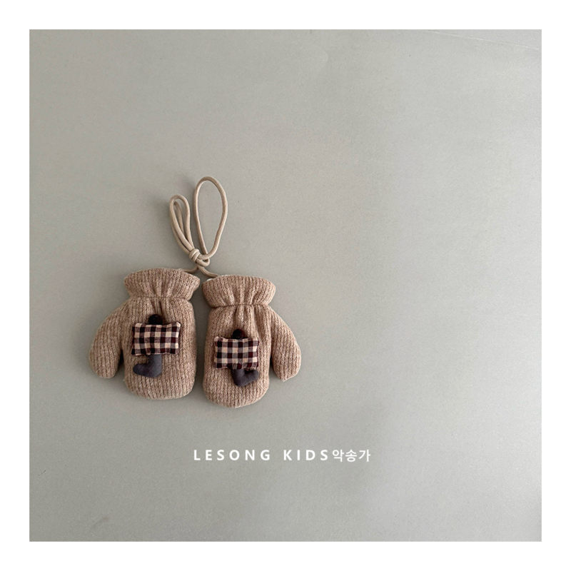 Παιδικά βαμβακερά γάντια για τον χειμώνα, κορεάτικου στυλ, διατηρούν τη ζέστη, ηλικίες 2–6 ετών.