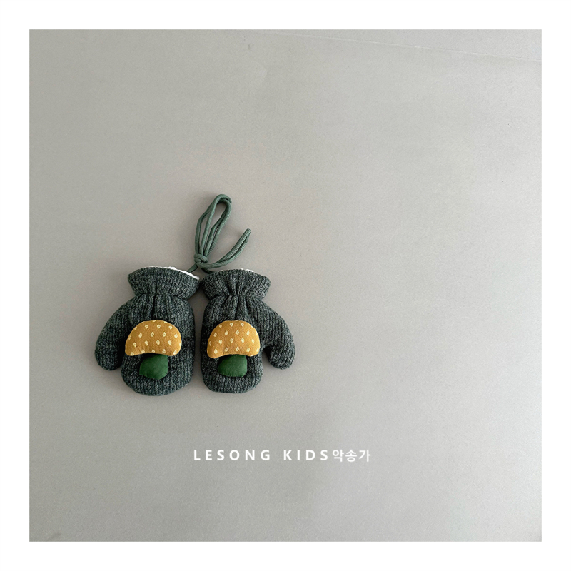 Παιδικά βαμβακερά γάντια για τον χειμώνα, κορεάτικου στυλ, διατηρούν τη ζέστη, ηλικίες 2–6 ετών.