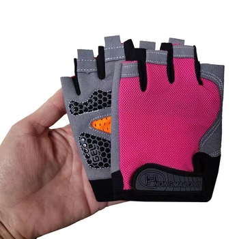 Παιδικά γάντια με μισά δάχτυλα για ποδήλατο - Αντιολισθητικά, ανθεκτικά στη φθορά από δικτυωτό υλικό (Υλικό: Δίκτυο; Χρήση: γάντια για ποδήλατο; Στυλ: μισοδάχτυλα; Ηλικία: 4–16)