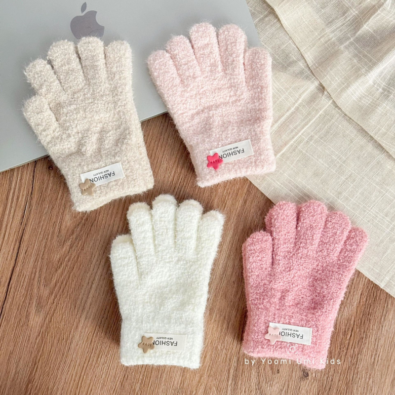 Dječje rukavice s pet prstiju za jesen i zimu, unisex, tople i otporne na vjetar