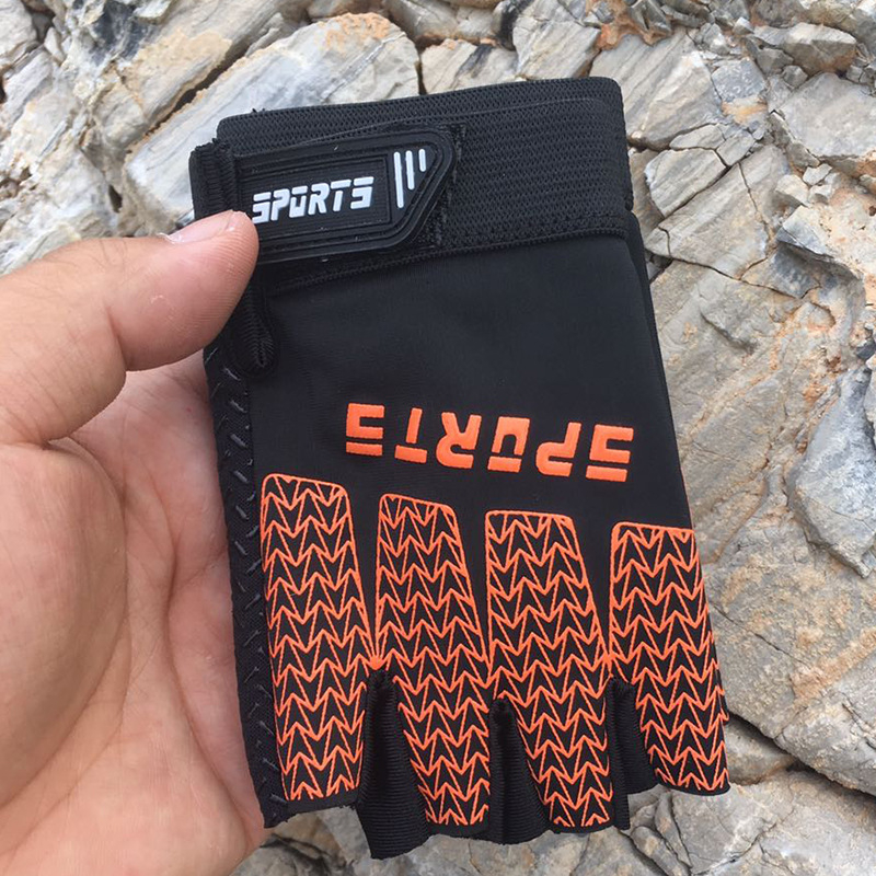 Dječje rukavice za bicikl s prstima do pola, protuklizne, zaštita od sunca, jacquard tkanina, unisex, za uzrast 8–15 godina