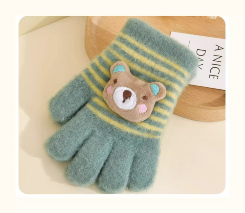 Dječje zimske rukavice, tople, s pet prstiju, unisex, za djecu 3–6 godina
