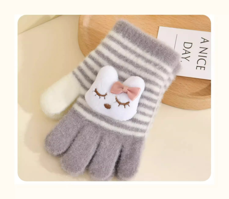 Dječje zimske rukavice, tople, s pet prstiju, unisex, za djecu 3–6 godina