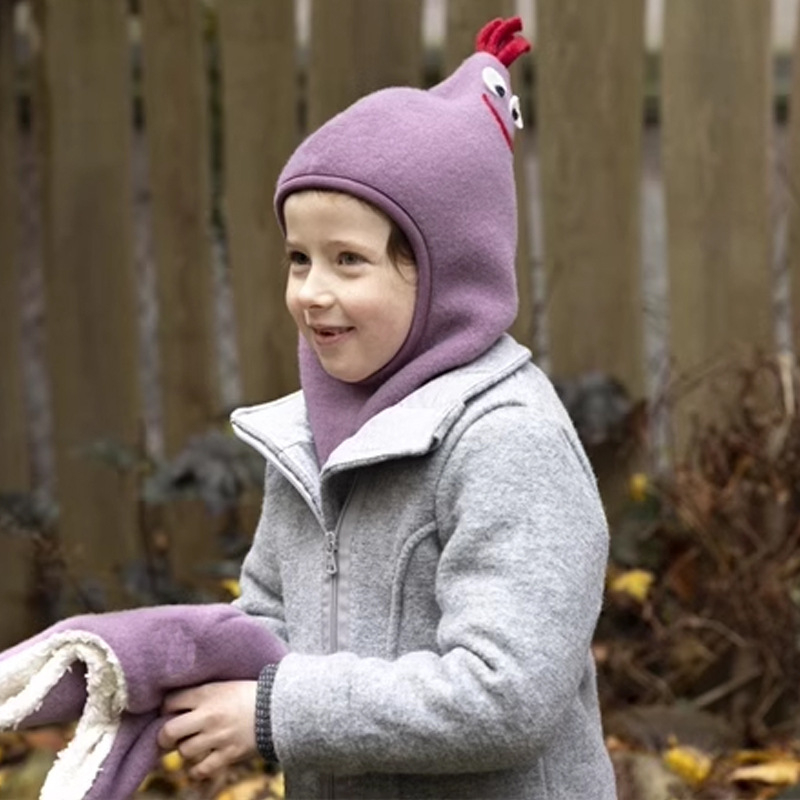 Šešir za bebe i malu djecu u obliku pijetla, mekan flis, topao