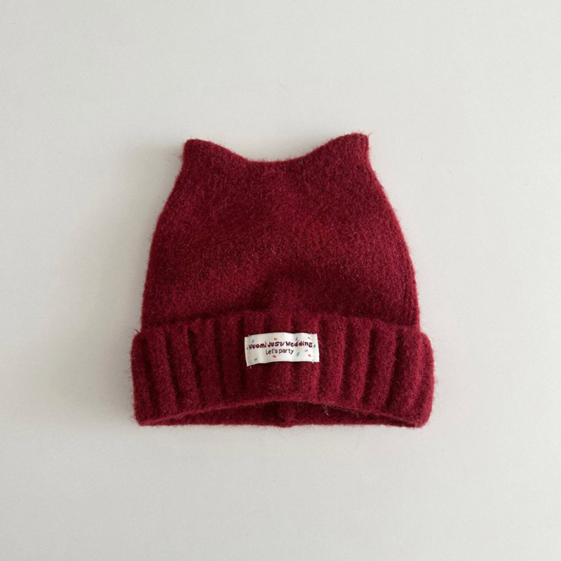 Dječja pletena kapa s mačjim ušima – topla i vjetrootporna, kupolasta kruna, Jacquard pletenina, za djecu od 2 do 6 godina, zima