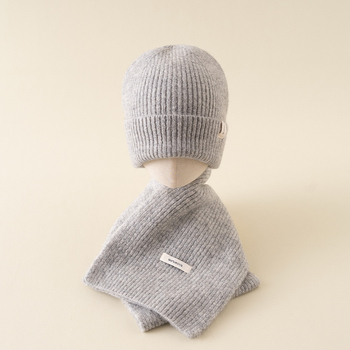 Dječji set: kapa s kapuljačom i šalom, akrilna vlakna, zaštita od sunca, uzrasti 2–4, 4–6, 8–10 godina