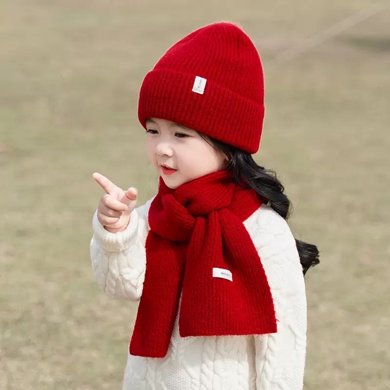 Dječji set: kapa s kapuljačom i šalom, akrilna vlakna, zaštita od sunca, uzrasti 2–4, 4–6, 8–10 godina