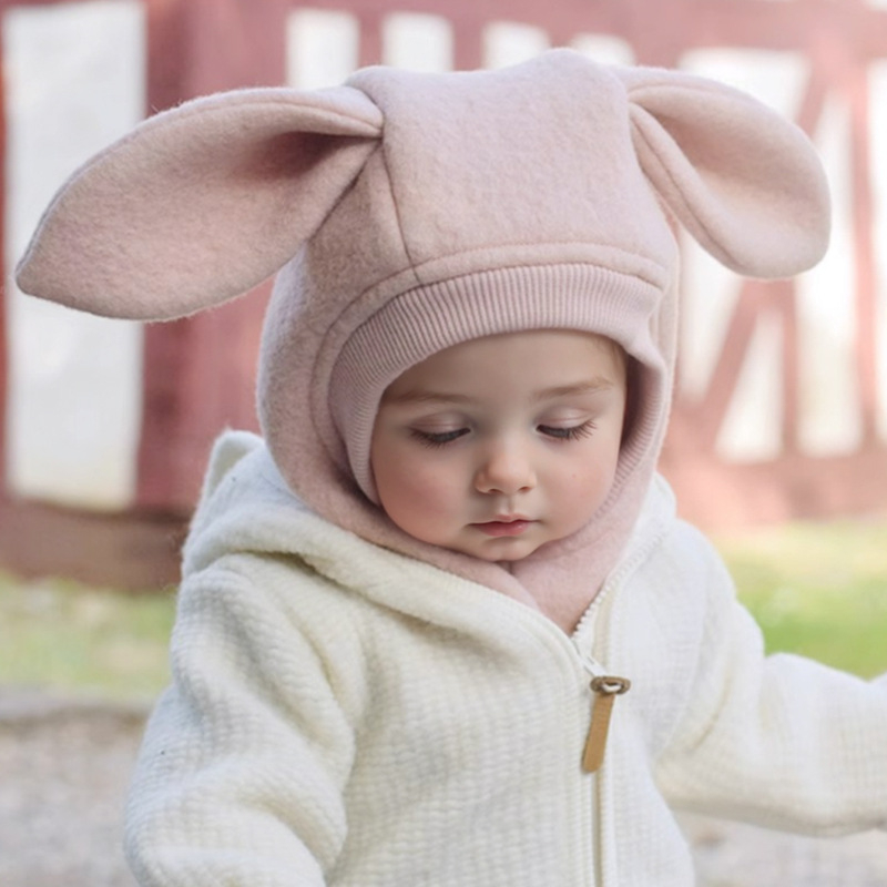 MUGOO Dječja zimska kapa od polar fleece-a, pull-on, zaštita ušiju, kupolasti vrh