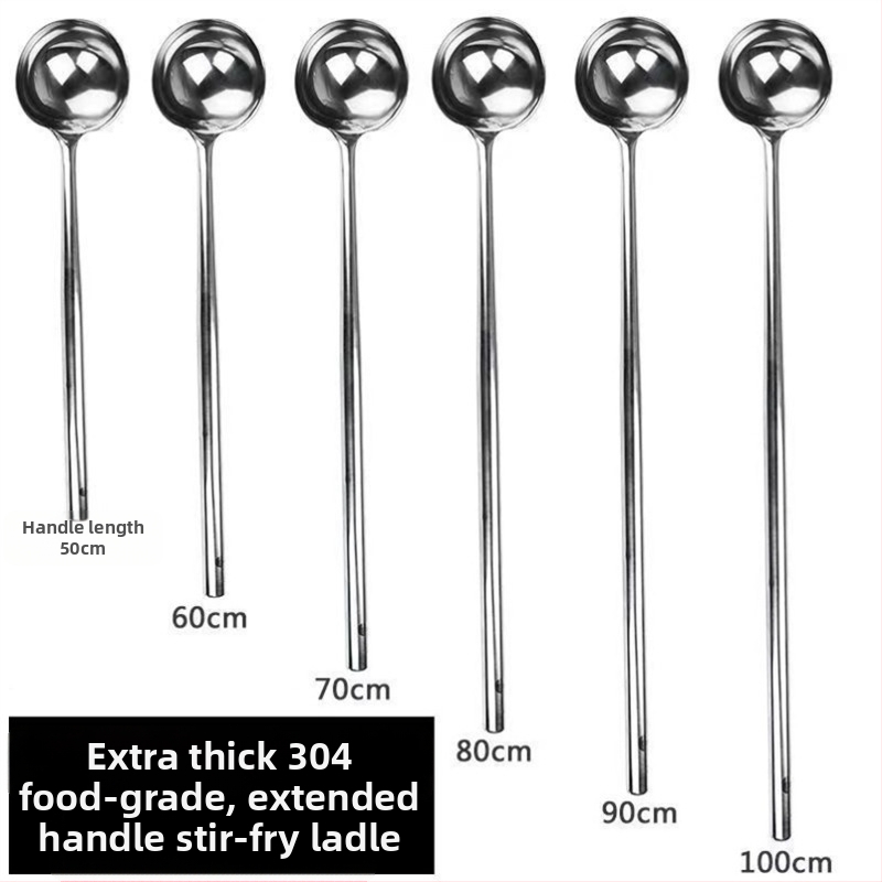 Κουτάλι μαγειρέματος από ανοξείδωτο ατσάλι – υψηλή ανθεκτικότητα σε θερμοκρασίες, μοντέρνος μινιμαλιστικός σχεδιασμός, ανθεκτικό εργαλείο κουζίνας