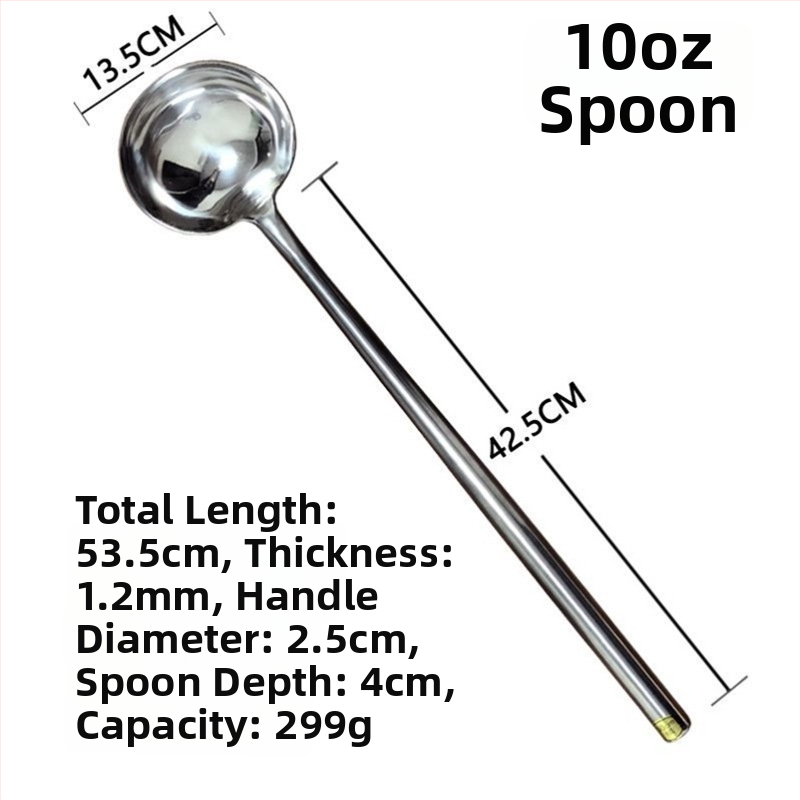 Κουτάλι μαγειρέματος από ανοξείδωτο ατσάλι – υψηλή ανθεκτικότητα σε θερμοκρασίες, μοντέρνος μινιμαλιστικός σχεδιασμός, ανθεκτικό εργαλείο κουζίνας