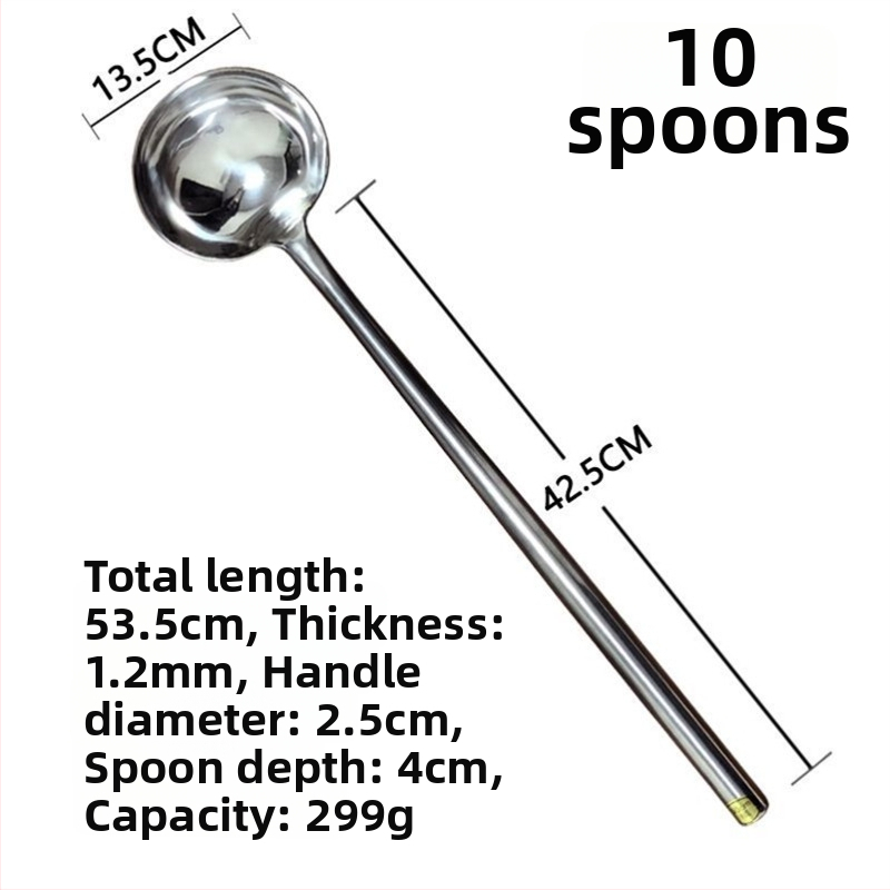 Κουτάλι μαγειρέματος από ανοξείδωτο ατσάλι – υψηλή ανθεκτικότητα σε θερμοκρασίες, μοντέρνος μινιμαλιστικός σχεδιασμός, ανθεκτικό εργαλείο κουζίνας