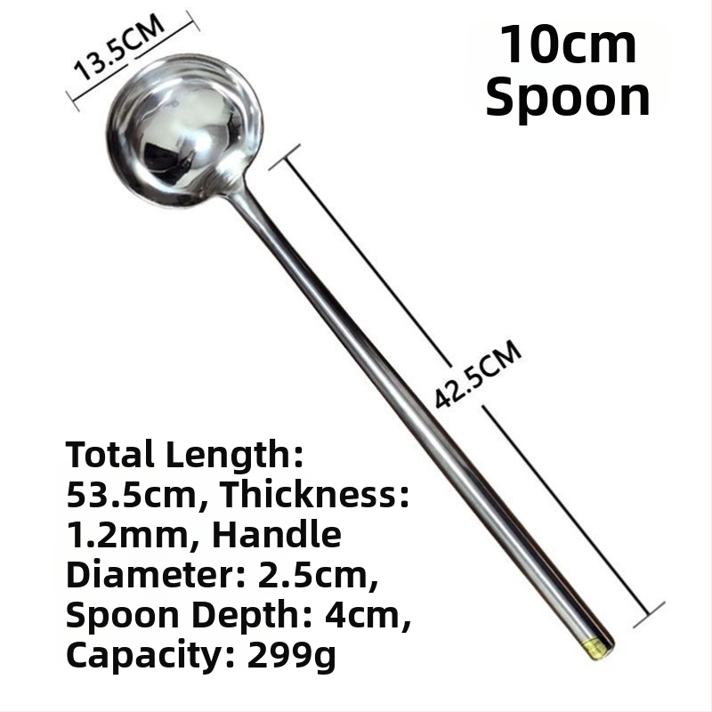 Κουτάλι μαγειρέματος από ανοξείδωτο ατσάλι – υψηλή ανθεκτικότητα σε θερμοκρασίες, μοντέρνος μινιμαλιστικός σχεδιασμός, ανθεκτικό εργαλείο κουζίνας