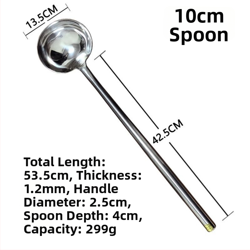 Κουτάλι μαγειρέματος από ανοξείδωτο ατσάλι – υψηλή ανθεκτικότητα σε θερμοκρασίες, μοντέρνος μινιμαλιστικός σχεδιασμός, ανθεκτικό εργαλείο κουζίνας