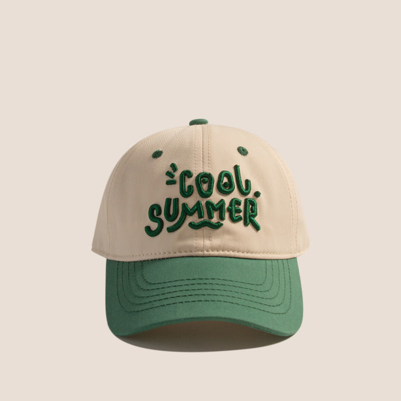 Șapcă de baseball, stil coreean, protecție solară și respirabilă, margine curbată, material din viscose, pentru copii între 1 și 6 ani