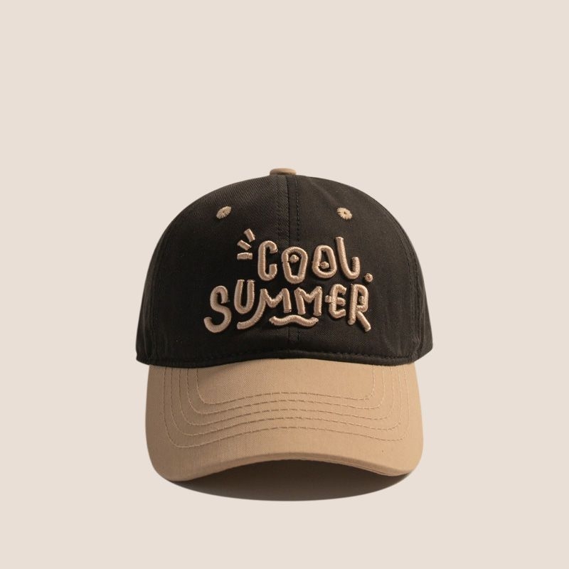 Șapcă de baseball, stil coreean, protecție solară și respirabilă, margine curbată, material din viscose, pentru copii între 1 și 6 ani