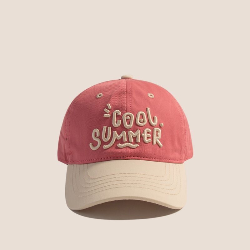 Șapcă de baseball, stil coreean, protecție solară și respirabilă, margine curbată, material din viscose, pentru copii între 1 și 6 ani