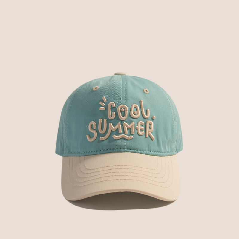 Șapcă de baseball, stil coreean, protecție solară și respirabilă, margine curbată, material din viscose, pentru copii între 1 și 6 ani