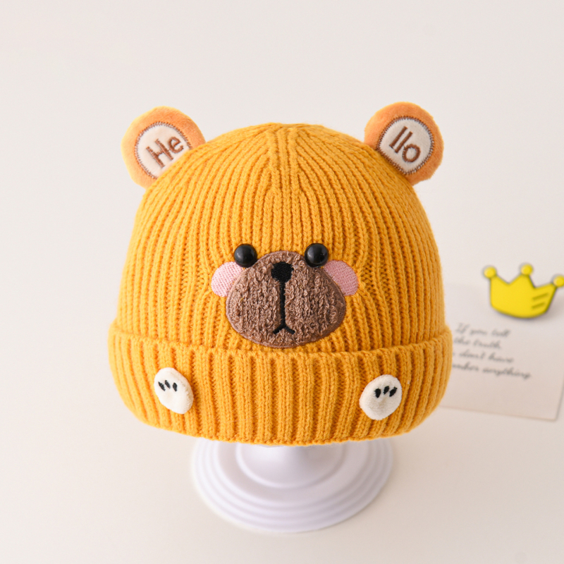 Zimska pletena kapa za bebu – topla i otporna na vjetar, akril, kupolast oblik, bez oboda