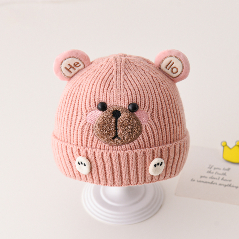 Zimska pletena kapa za bebu – topla i otporna na vjetar, akril, kupolast oblik, bez oboda