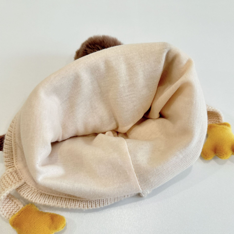 Zimska kapa za bebe s zaštitom ušiju u obliku pingvina, pletena, topla, unisex, za djecu 0–4 godine