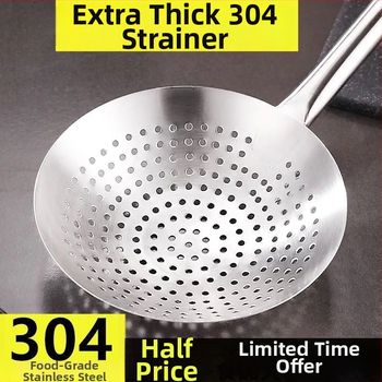 Σκίμερ για νούντλες και ντάμπλινγκς – 304 ανοξείδωτο ατσάλι, αντοχή σε υψηλές θερμοκρασίες, λαβή από ανοξείδωτο ατσάλι