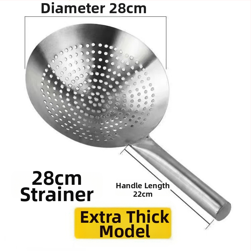 Σκίμερ για νούντλες και ντάμπλινγκς – 304 ανοξείδωτο ατσάλι, αντοχή σε υψηλές θερμοκρασίες, λαβή από ανοξείδωτο ατσάλι