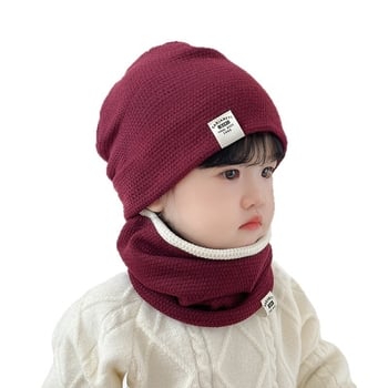 Két részes készlet: kapucnis sapka és nyakmelegítő – kupola alakú sapka, széles karimával, melegen tart, szélálló
