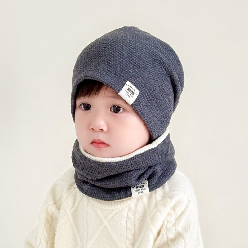 Set za djecu: kapa s kapuljom i šal, unisex, otporan na vjetar i topao, zapadni stil