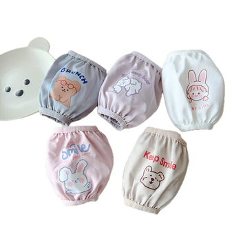 Bērnu ūdensnecaurlaidīgās piedurknes 0–3 gadu vecumam, unisex, karikatūras stils, rudens 2025 izlaidums