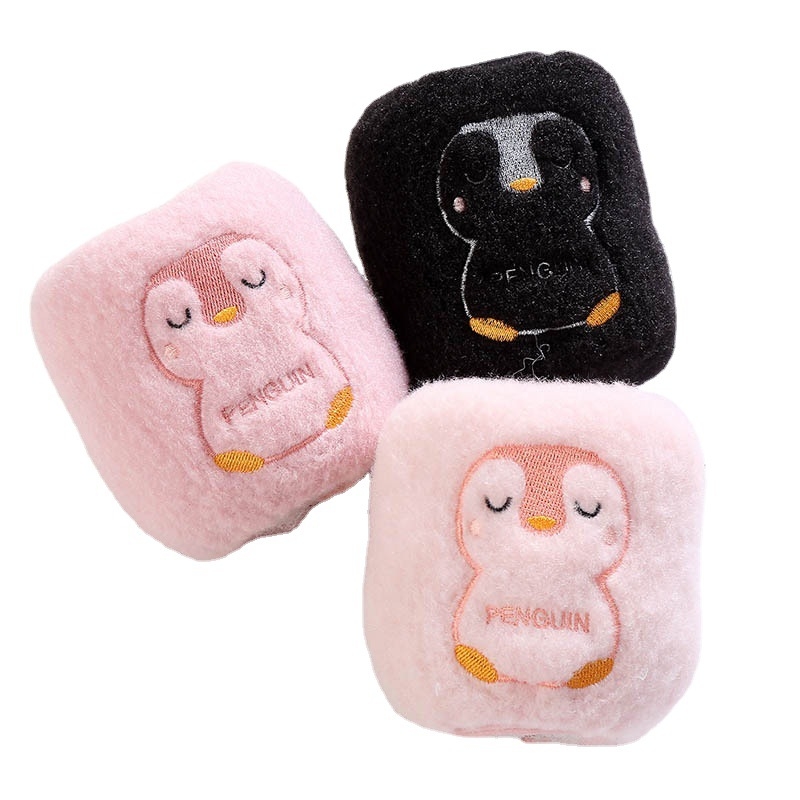 Gyerekeknek szóló téli karvédő ujjak, foltálló, flanel anyag, mintázat szarvas