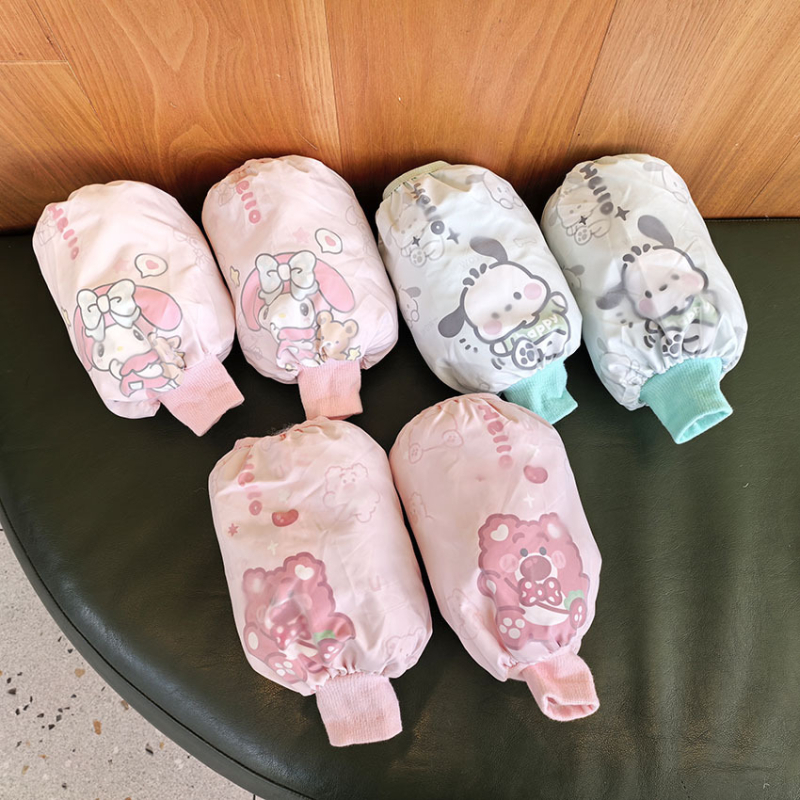 Bērnu rokas piedurknes ar karikatūras zīmējumu, ūdensnecaurlaidīgas, no neilona, vecuma grupa 3–13, abiem dzimumiem