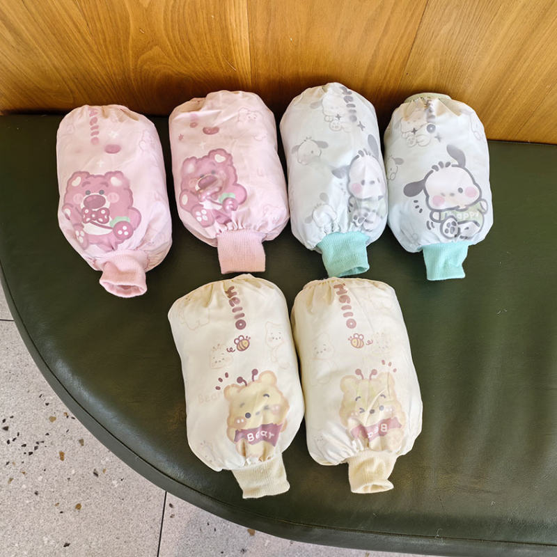 Bērnu rokas piedurknes ar karikatūras zīmējumu, ūdensnecaurlaidīgas, no neilona, vecuma grupa 3–13, abiem dzimumiem