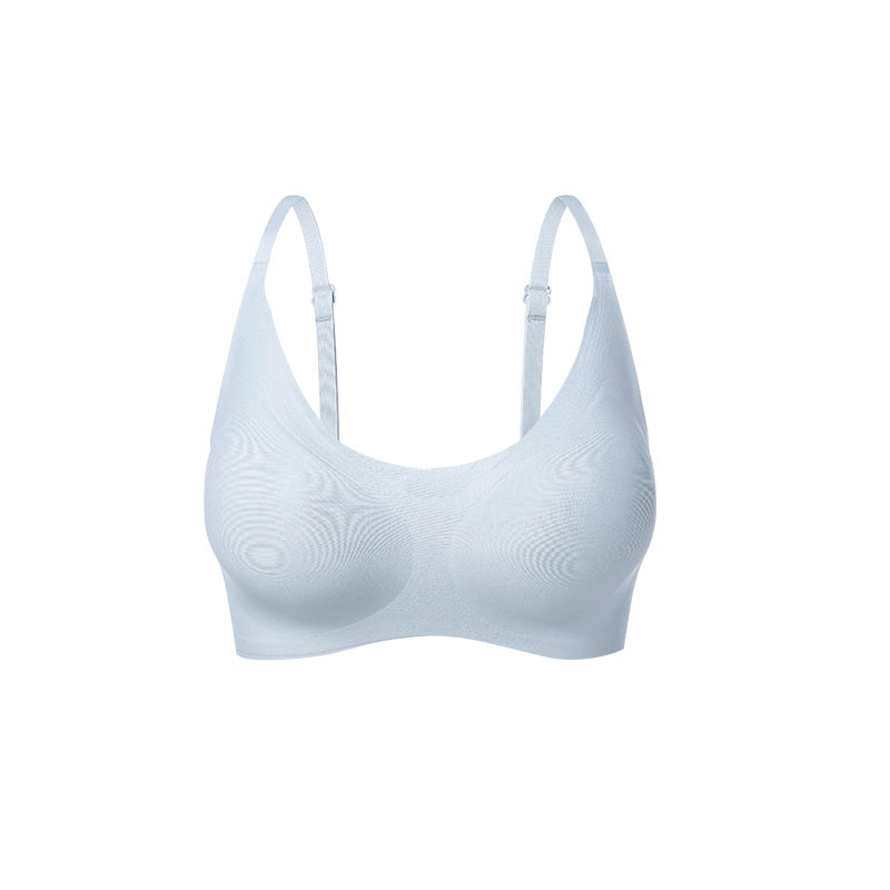 Nailona bezvadu krūšturis ar fiksētām kaussēm, viengabala dizains, muguras trīs rindu sprādze, bezšuvju pildījums ar putām