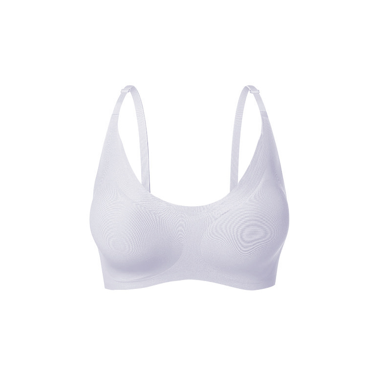 Nailona bezvadu krūšturis ar fiksētām kaussēm, viengabala dizains, muguras trīs rindu sprādze, bezšuvju pildījums ar putām