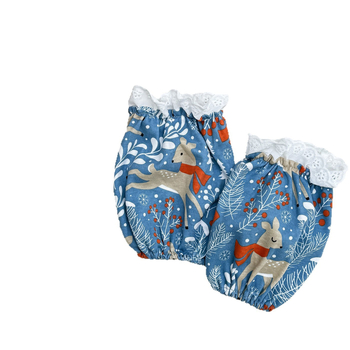 Bērnu kokvilnas mežģīņu piedurknes – pret netīrumiem, ziedu raksts, ziemas–pavasara–rudens sezonai, meitenēm no 0 līdz 13 gadiem.