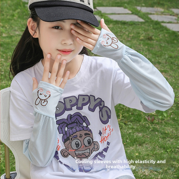 Παιδικά βραχίονες UV από Ice Silk για εξωτερική οδήγηση, στυλ Καρτούν