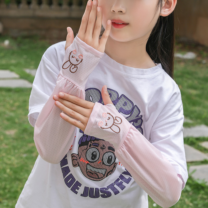 Παιδικά βραχίονες UV από Ice Silk για εξωτερική οδήγηση, στυλ Καρτούν